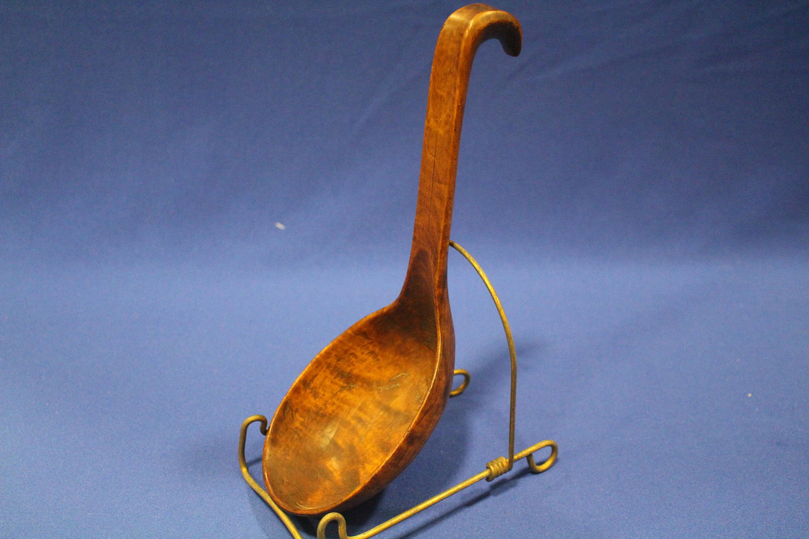 19th C Tiger Maple Scoop Extra Nice Patina (1 of 2)