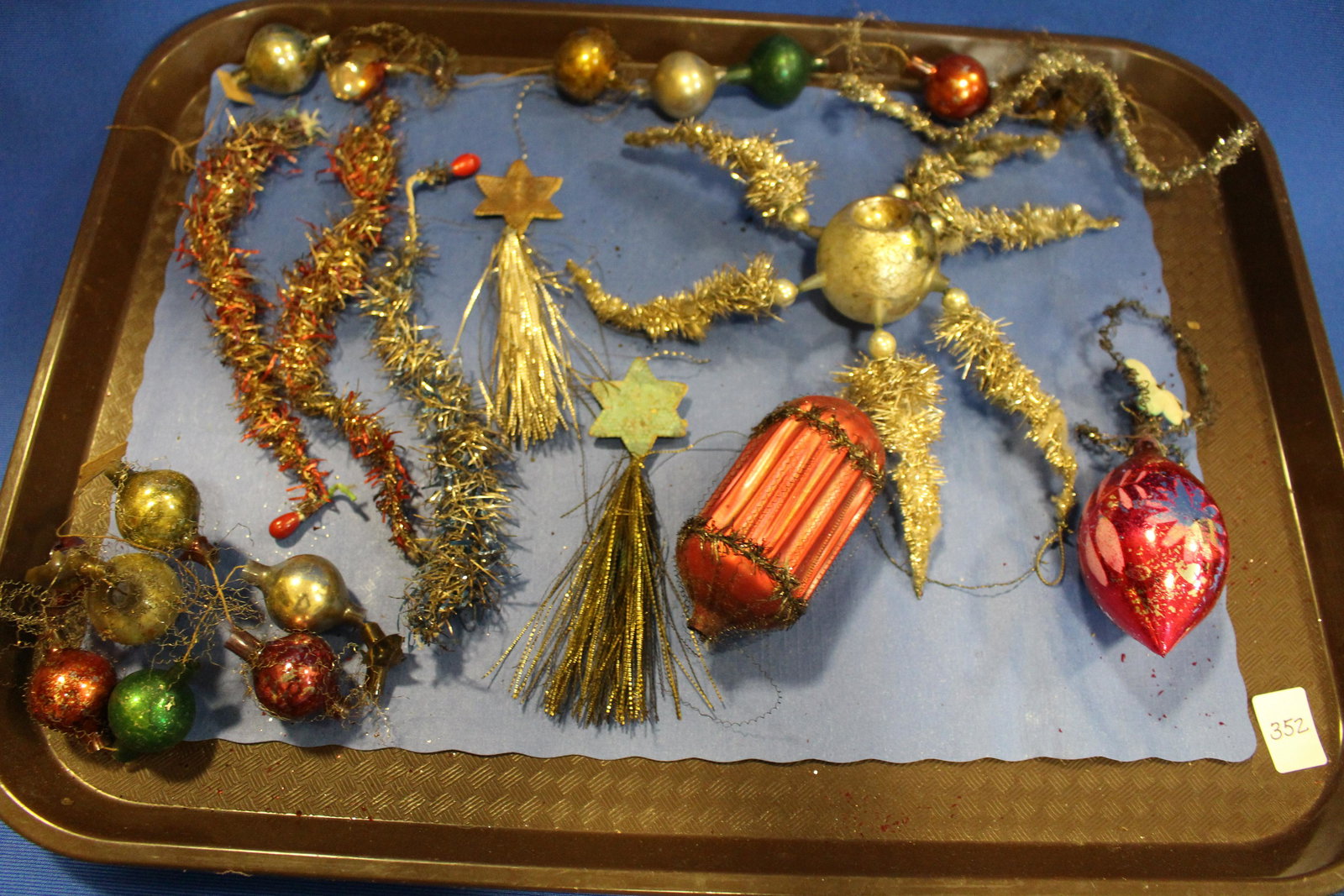 Early Tinsel Christmas Tree Ornaments (1 of 1)