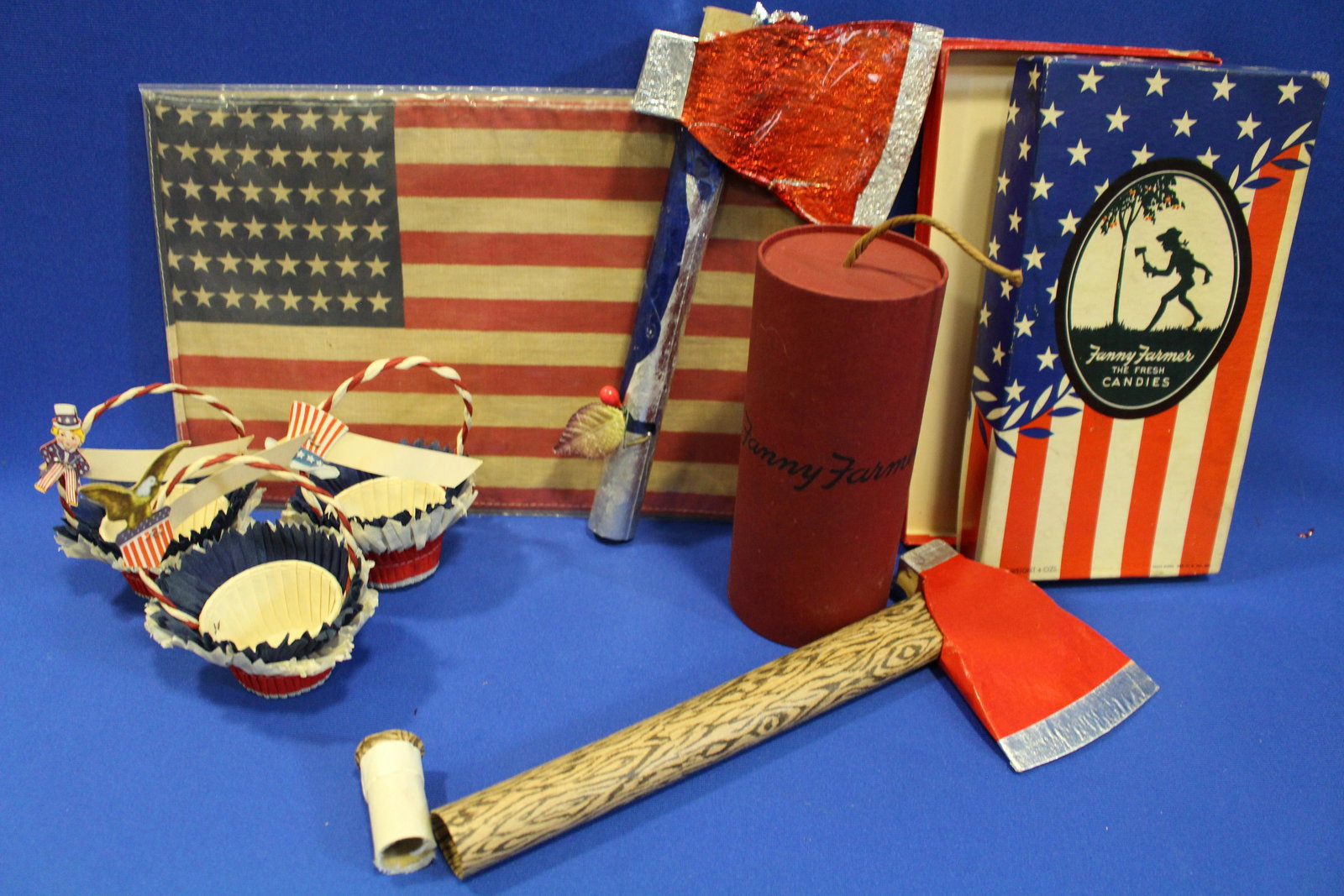 Antique Independence Day Candy Containers (1 of 2)