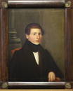 1860-70 Pennsylvania Painting of ID'd Young Gentleman Sitter