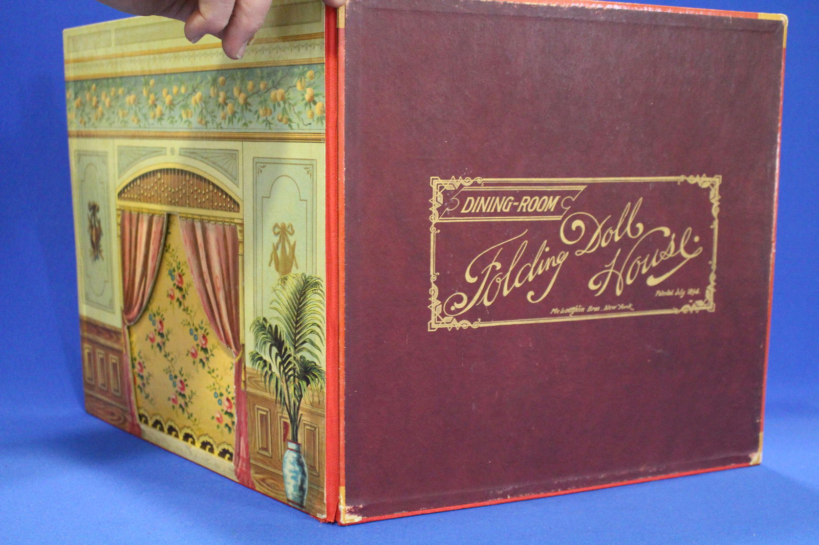 1895 Mcloughlin Brothers Folding Dollhouse