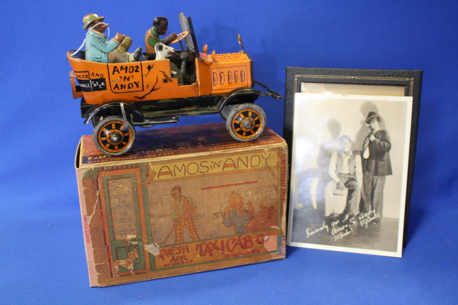 Amos N Andy Taxi w/ Box, Near Mint & Photo (1 of 4)