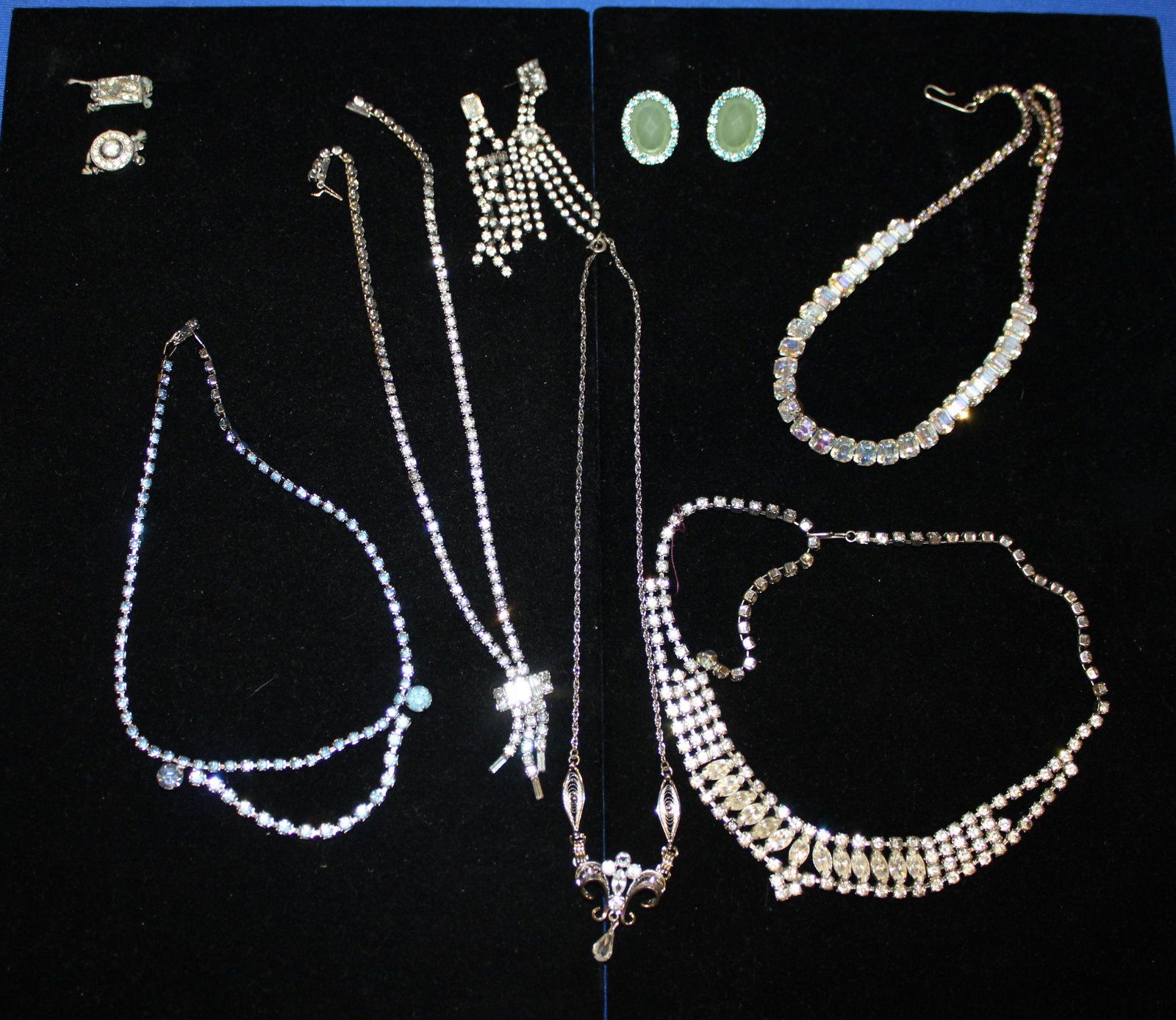 5 Rhinestone Estate Jewelry Necklaces & More (1 of 2)