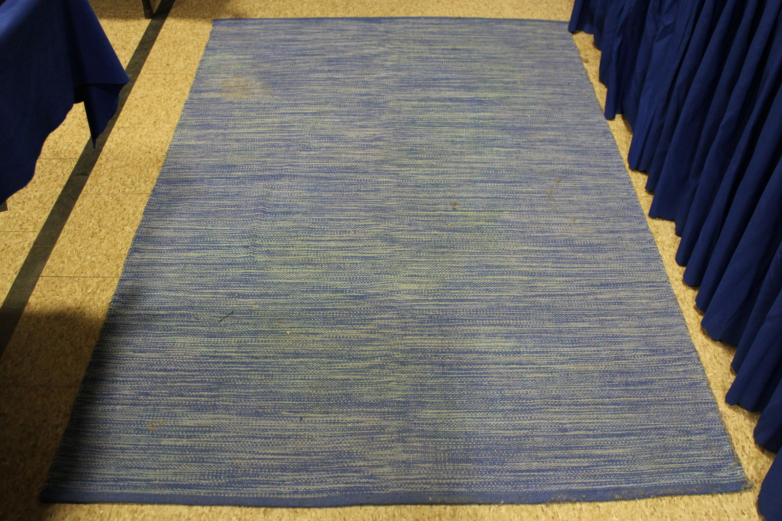 Variable Blue Colors Rag Rug (1 of 2)