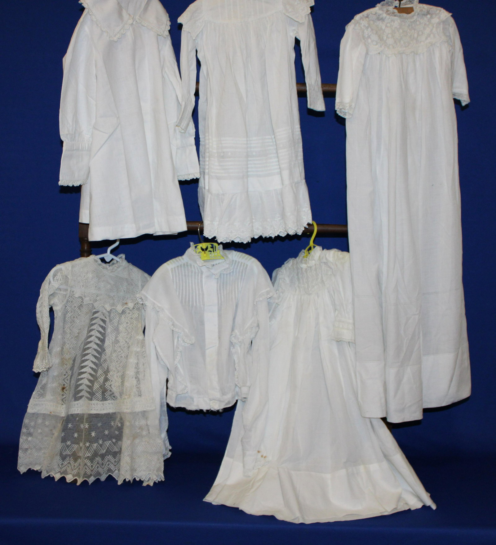 Group of 19th to Early 20th C Baby White Cotton Dresses (1 of 8)