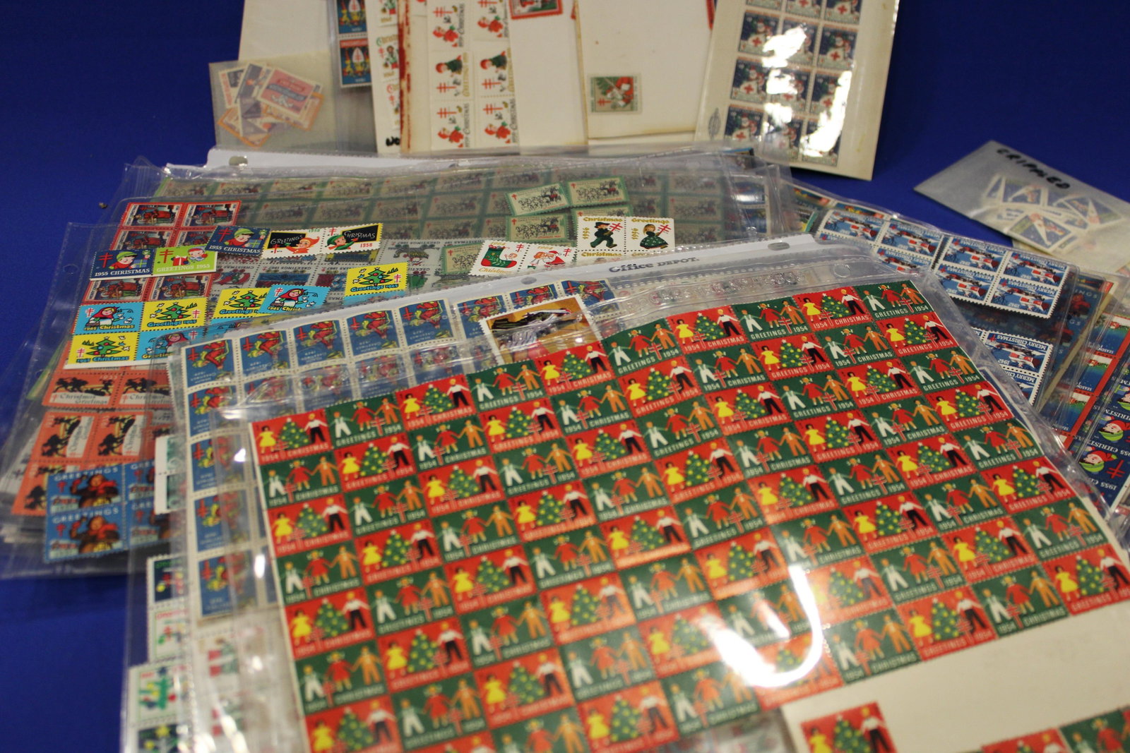 Large Boxlot of 1919-60 Christmas Seals: Large Boxlot of 1919-60 Christmas Seals - More Christmas later in sale.