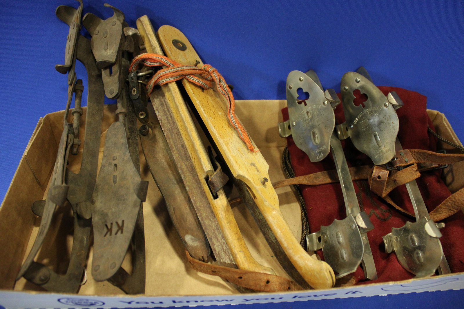 Lot of 3 Pair Antique Ice skates (1 of 2)