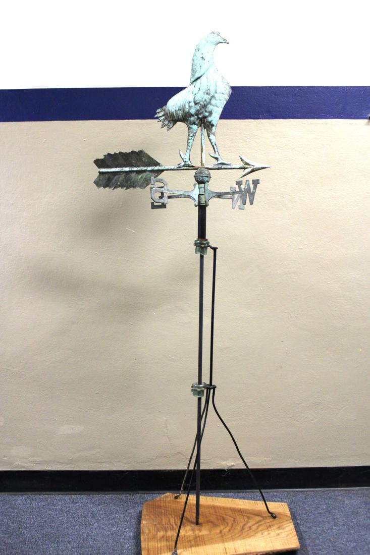 Rooster Weathervane / Lightning Rod Auction