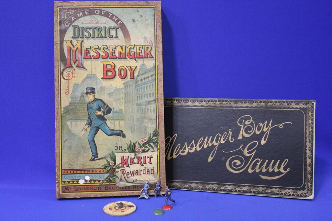 1886 McLoughlin Bros. District Messenger Boy Game (1 of 3)