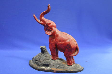 Cast Iron Elephant Doorstop National Foundry: Cast Iron Elephant Doorstop National Foundry - door stop, 10 1/2" W x 10" H.