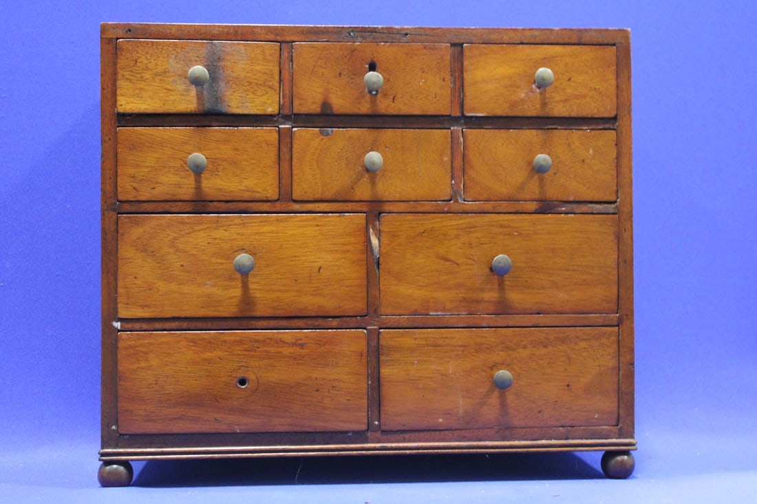 Early Cherry 10-Drawer Spice / Apothecary Cabinet (1 of 3)