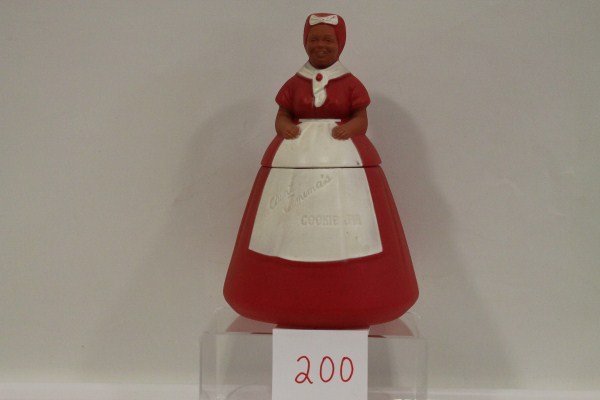 Black Americana Aunt Jemima Plastic Cookie Jar: Black Americana Aunt Jemima Plastic Cookie Jar, about 10 3/4" high