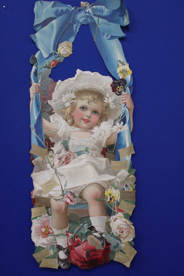 Die Cut 1906 Advertising Calendar w/ Children (1 of 8)