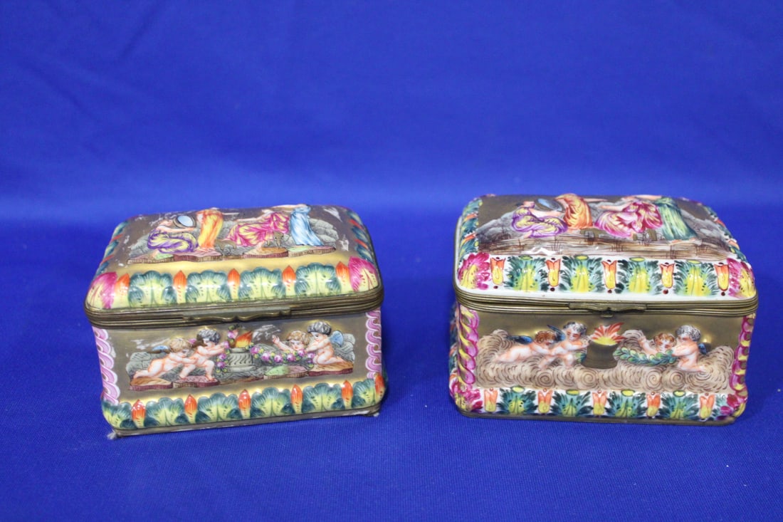 Small Capodimonte Jewelry Caskets / Boxes (1 of 4)