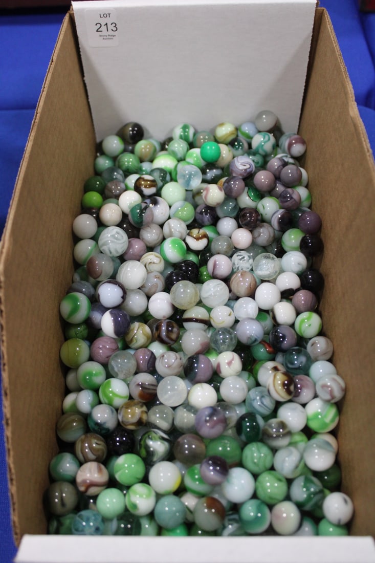 Group #4 Marbles - Mostly Green Shades: Group #4 Marbles - Mostly Green Shades, some with green and other colors, too many to count.