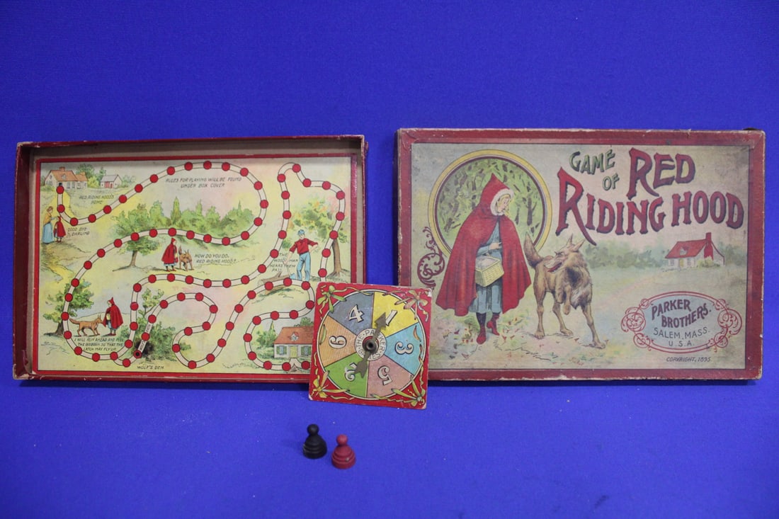 1895 Parker Bros. Game of Little Red Riding  Hood - (1 of 5)