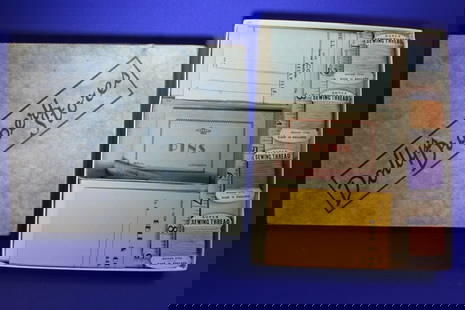 1940s Dolly's Drapery Stores Unused O/ Box: 1940s Dolly's Drapery Stores Unused in Original Box - contains sewing threads, store paperwork, tape measure, never used, box is 9" W.