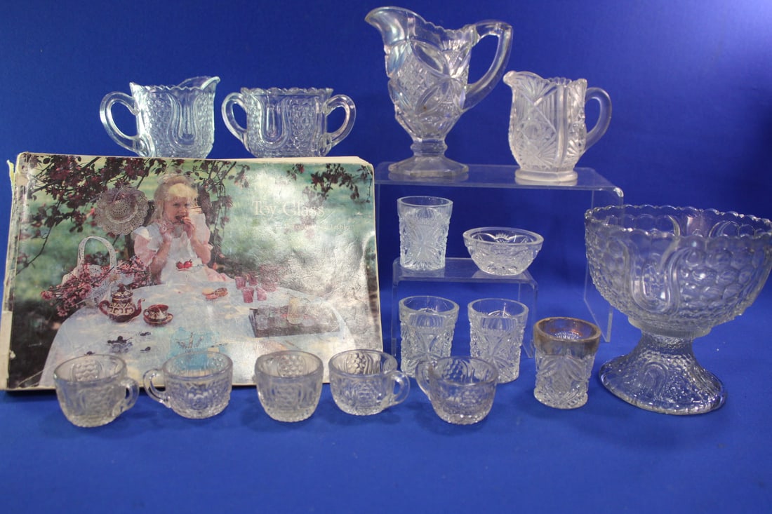 Early Children's Toy Pattern Glass w/ Id'd Patterns (1 of 4)