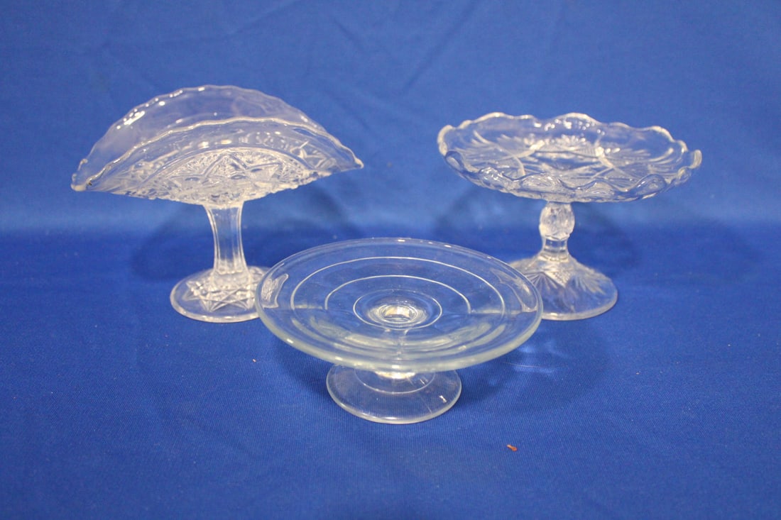1900 Child's Glass Cake Stands & Banana Compote (1 of 1)