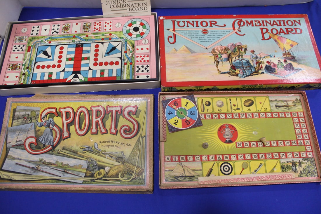1890s & 1905 Milton Bradley Board Games (1 of 1)