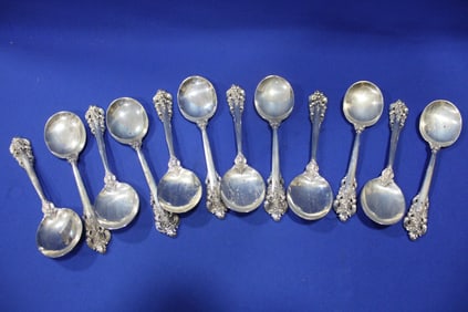 Wallace Grand Baroque Sterling Soup Spoons