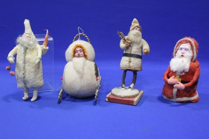Spun Christmas Ornaments & Candy Containers