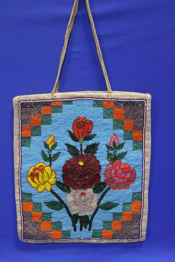 Early Plateau Indian Beaded Flat Bag (1 of 3)