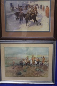 Russell & Remington Indian Framed Prints