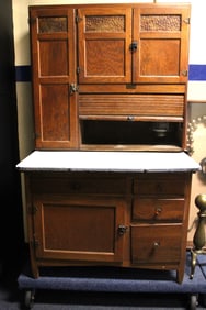 Seller's / Hoosier Cabinet Complete w/ Accessories