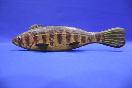 Carved and Painted Ice Fish Decoy