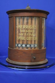 Dated 1897 Merrick's Turntable Spool Cabinet