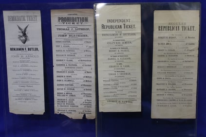 Late 19th C Republican & Democratic Tickets