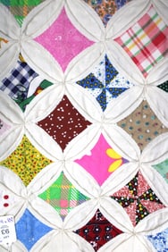 RARE Early Thousand Lights of Life / Cathedral Window Quilt Ex Cond.
