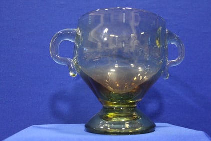 1984 Labino Art Glass Loving Cup