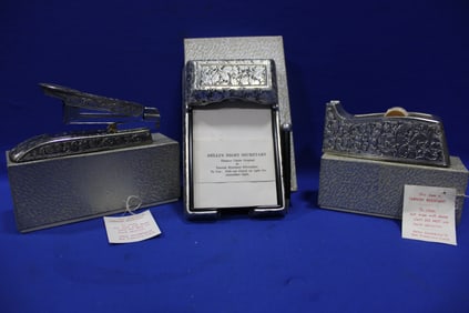 Delli Silverplate Desk Set New w/ Papers