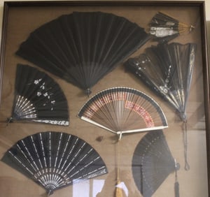 Diarama Lady's 19th C Fan Display