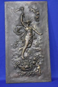 Rare Mid-19th C Victorian Woman Plaque