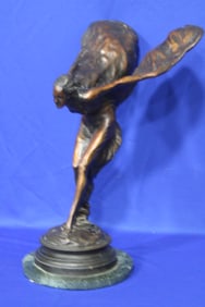 Charles Skyes "Spirit of Ecstasy" Bronze Signed