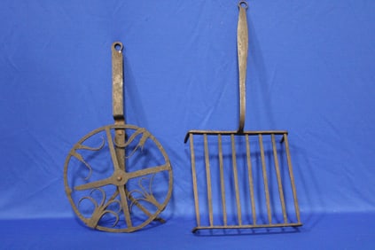 17-18th C Hand Wrought Fireplace Trivets