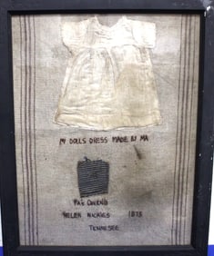 1873 School Girls Personalized Needlework REPRODUCTION
