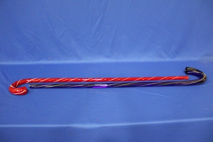 Blown Glass Red and Blue Canes