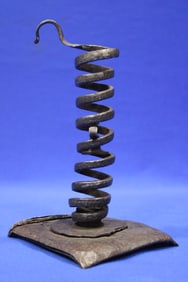 18th C Spiral Twist Candlestick / Candleholder