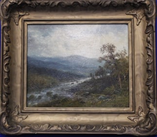 19th C Hudson River Signed T B Griffin Painting