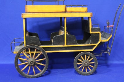 Large Wooden Toy Coach / Wagon / Carriage