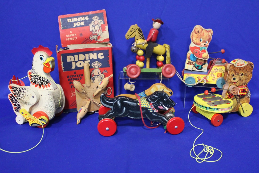 Paper on Wooden Pull Toys Fisher Price & Others (1 of 6)