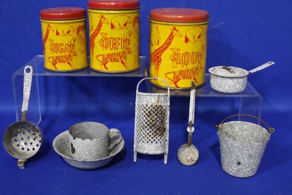 Child / Doll Size Gray Graniteware & More