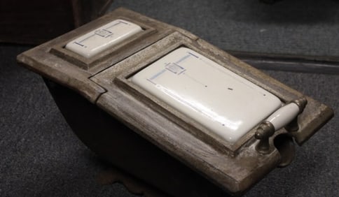 Porcelain Coal Hod