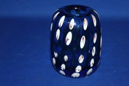Blue Vase w/ Raindrops Dominic Labino 1979