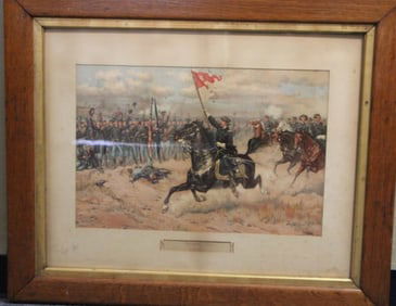 Rare Civil War Sheridan's Ride Lithograph 1864