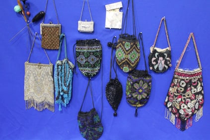 Victorian Beaded Purses, Hat Pins & Much More